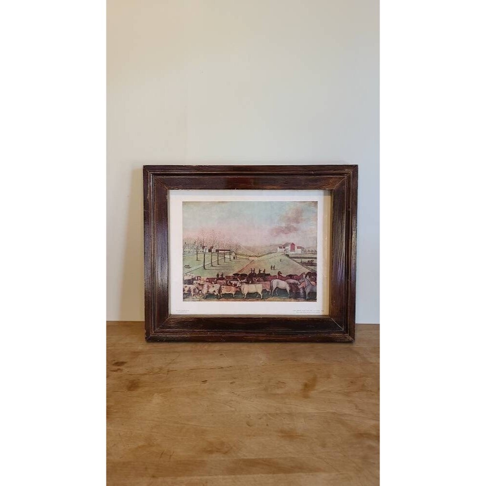 Framed Edward Hicks The Cornell Farm